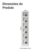 Guarda-roupa Modulado 1 Porta Branco Neo Madesa - 2