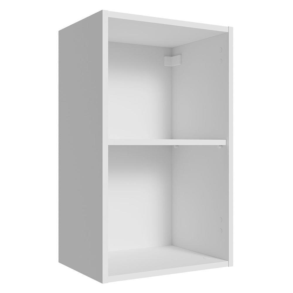 Armário Aéreo Para Quarto 40 Cm 2 Nichos Abertos Branco Neo Madesa - 1