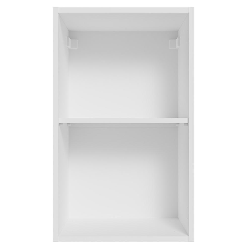 Armário Aéreo Para Quarto 40 Cm 2 Nichos Abertos Branco Neo Madesa - 5