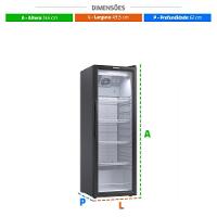 Refrigerador Expositor De Bebidas 209L Preta 0ºc A 5ºc Vv200 Pr Venax 25929 110V - 2