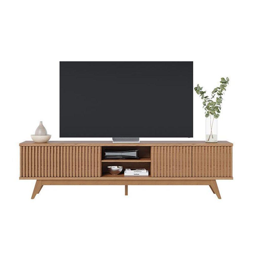 Rack Bancada Fortaleza Freijó Com Mesa De Centro Jeri Off White Freijó - Colibri - 7