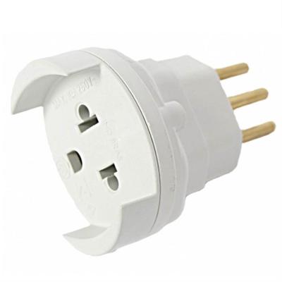 Adaptador Para Tomada Bipolar 2p+t 10a 250 Volts - 2161 - Fame Adaptador P-tom.2p+t 10a 2161 Fame 2161.