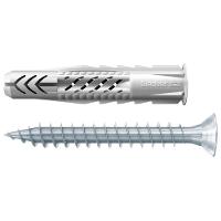 Bucha Universal Ux 6x35mm Com Aba E Parafuso Cabeça Chata Com 80 Unidades - 600203 - Fischer - 1