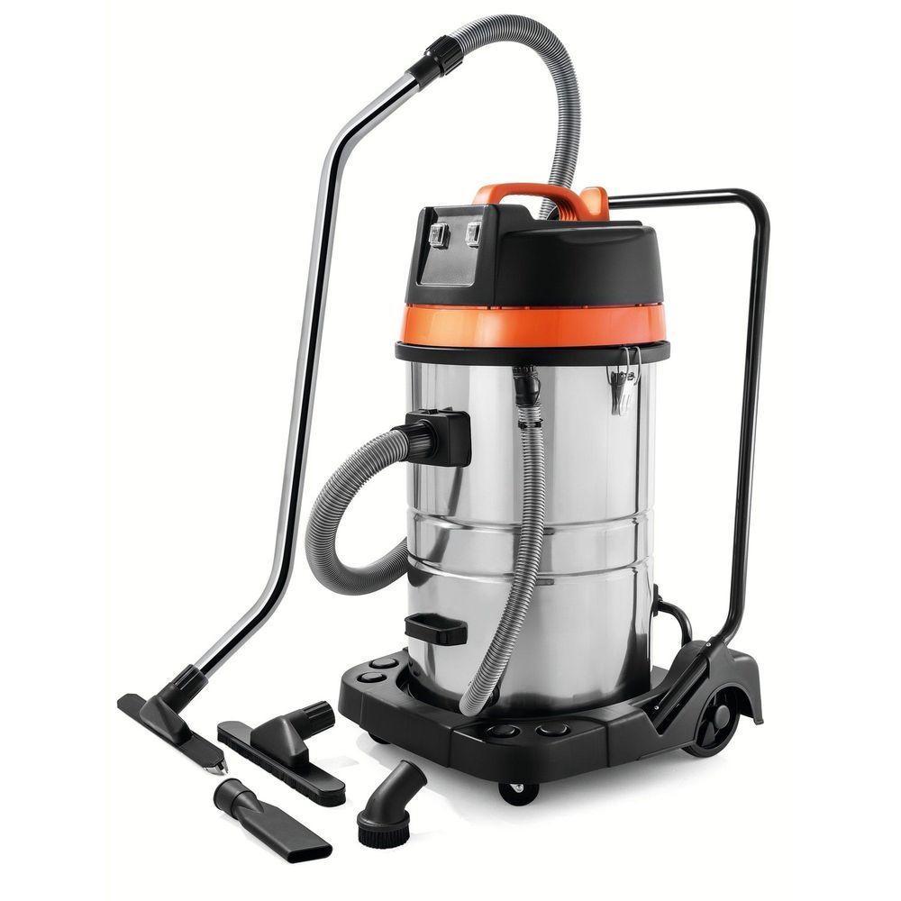 Aspirador Pó Sólidos Líquidos 127 V 2400 W Tanque Aço Inox Capacidade 80 Litros Tramontina Pro Tramontina - 1