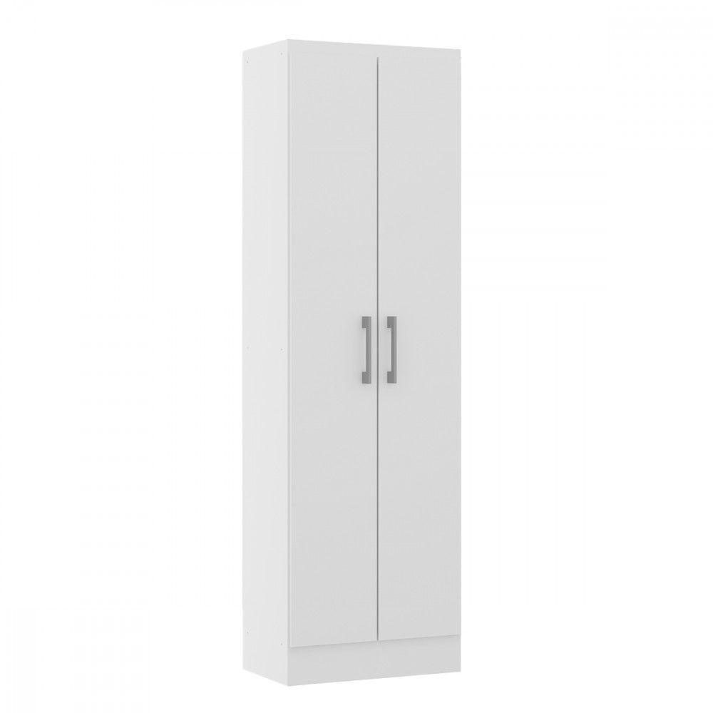 Armário Multiuso Com 2 Portas 52x170cm Mdp 3000 Menu Móveis Branco - 1