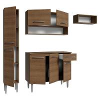 Armário De Cozinha Completa 197 Cm Rustic Emilly Madesa 02 - 8