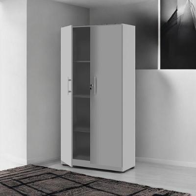 Armário Multiuso 02 Portas Lumiere Cinza