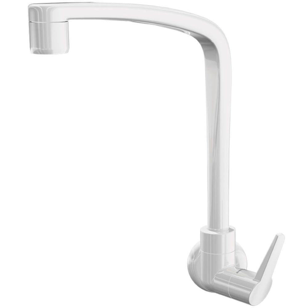 Torneira De Parede Para Cozinha Flatt Branca 1168 F71 - 7111074 - Lorenzetti - 1