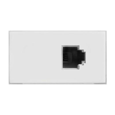 Módulo De Tomada Rj45 Cinza Fosco - Ekc-31000-31 - Dicompel Módulo 1 Tomada Rj45 Cinza Fosco - Ekc-31000-31 - Dicompel