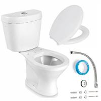 Bacia Com Caixa Acoplada Diamantina Branca Infantil + Assento E Kit De Instalação - Cbinf00 - Icasa - 1