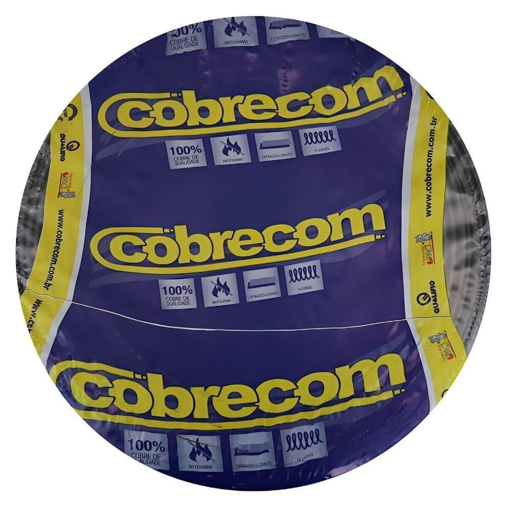 Cabo Flexicom Preto De Cobre 750 Volts Com 100 Metros 6,0mm - 1150704401 - Cobrecom - 1