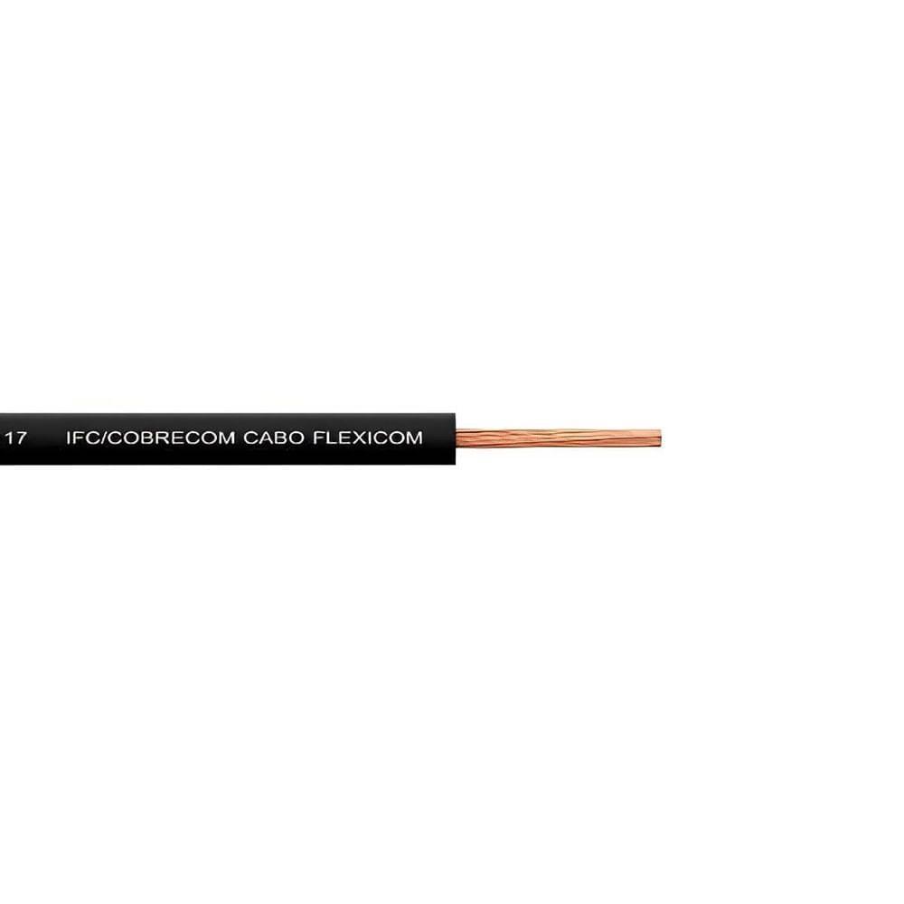 Cabo Flexicom Preto De Cobre 750 Volts Com 100 Metros 6,0mm - 1150704401 - Cobrecom - 2