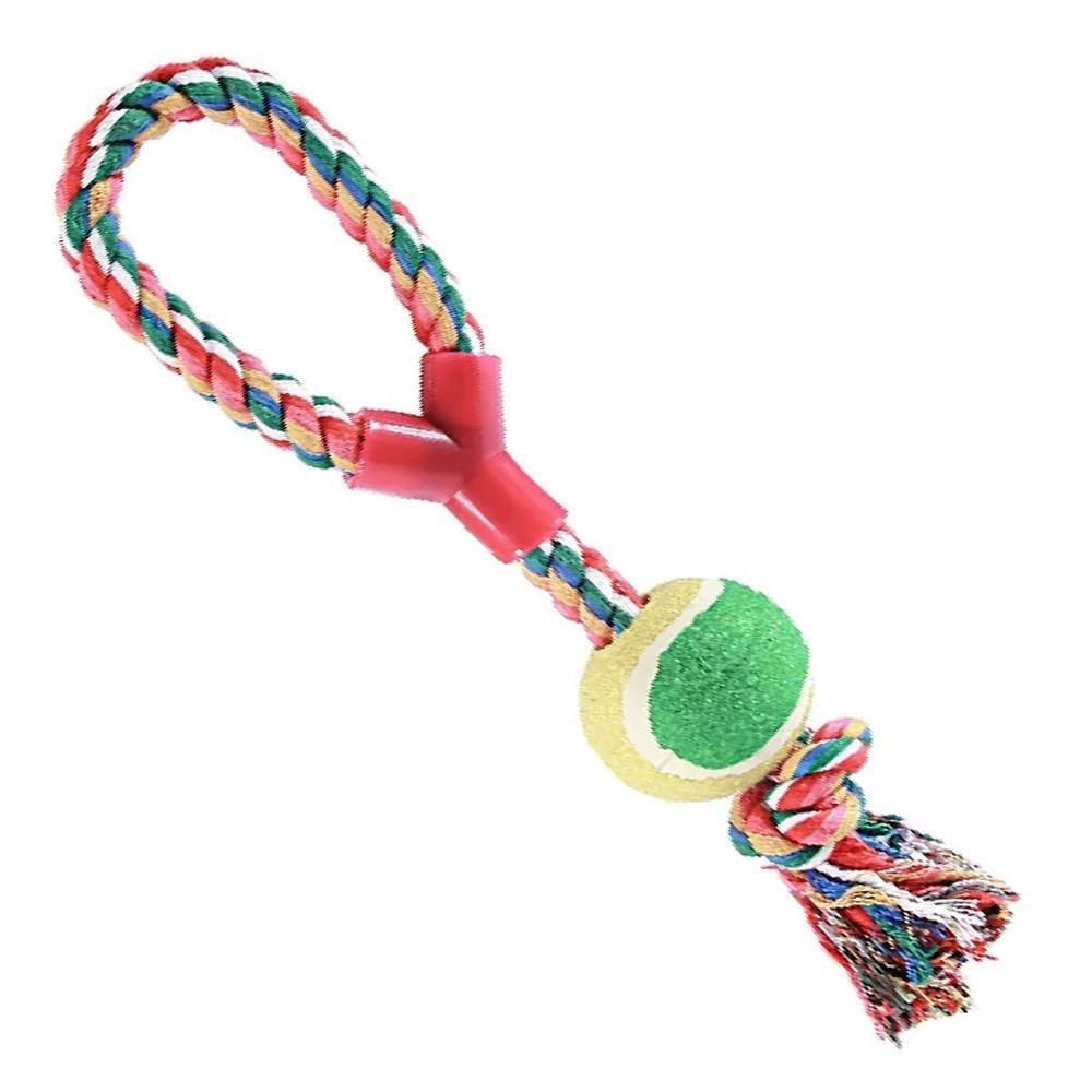 Brinquedo De Forca Com Bola De Tênis Para Pets - 70115 - Chalesco Forca Com Bola De Tênis - 70115 - Chalesco - 1