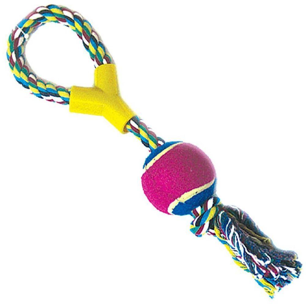 Brinquedo De Forca Com Bola De Tênis Para Pets - 70115 - Chalesco Forca Com Bola De Tênis - 70115 - Chalesco - 2