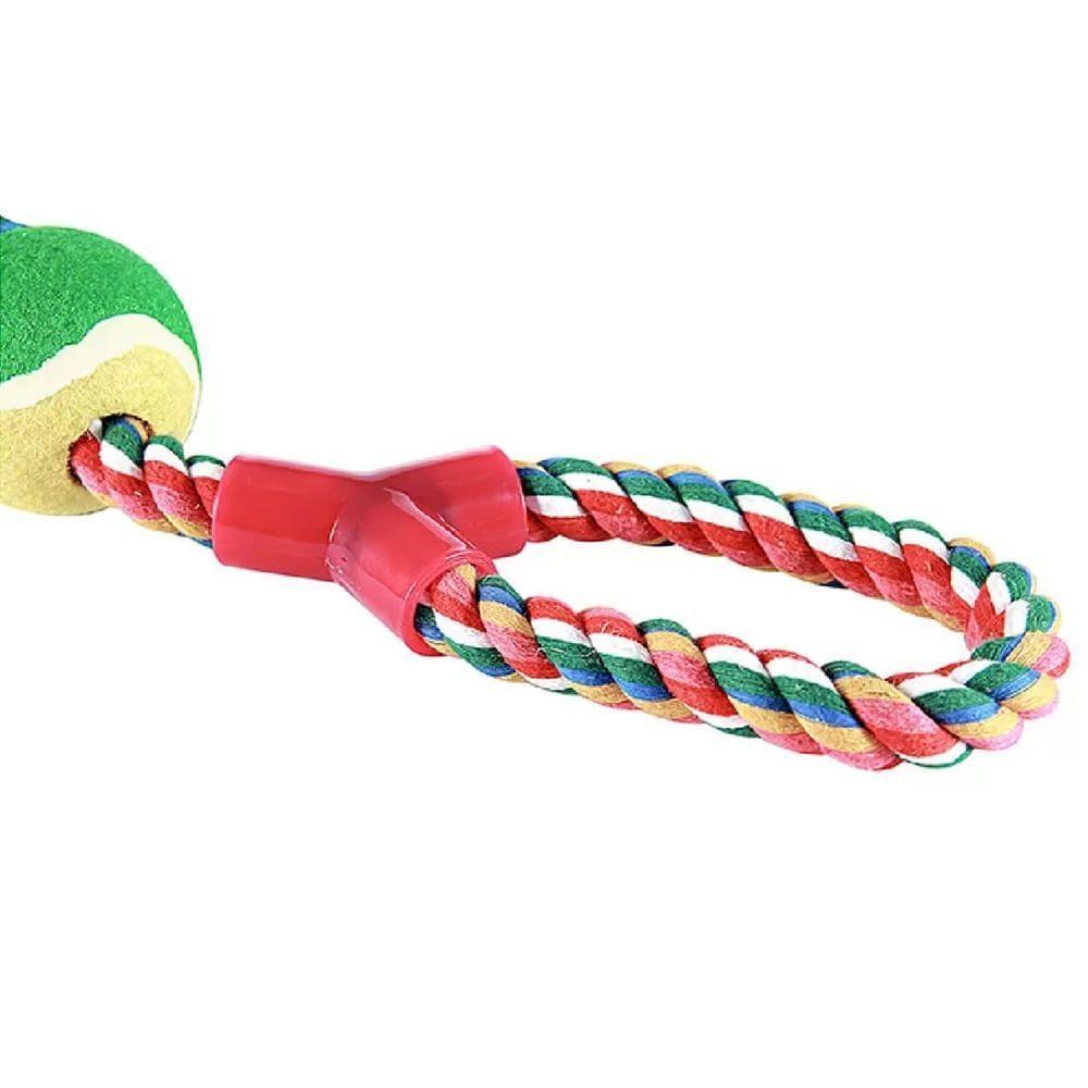 Brinquedo De Forca Com Bola De Tênis Para Pets - 70115 - Chalesco Forca Com Bola De Tênis - 70115 - Chalesco - 3