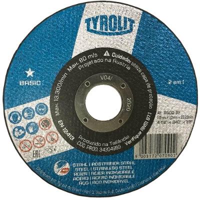 Disco De Corte 41c A60q-bf 115x1,0x22,23mm - 34304989 - Tyrolit