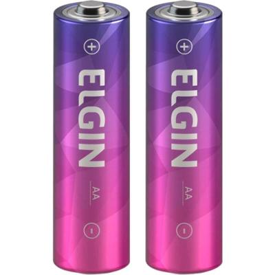 Pilha Pequena Aa Recarregável 2500mah Embalagem Com 2 Peças - 91100 - Elgin