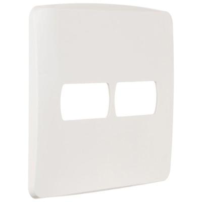 Placa 4x4 2 Postos Separados Branca Miluz - S3b77420 - Schneider Placa 4x4 2 Postos Separados Br Schneide
