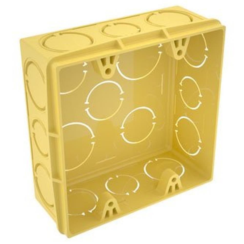 Caixa Para Luz Tigreflex 4""x4"" Amarela - 33043619 - Tigre Caixa P-luz Tigreflex 4x4 Amarela Tigre 33043619 - 1