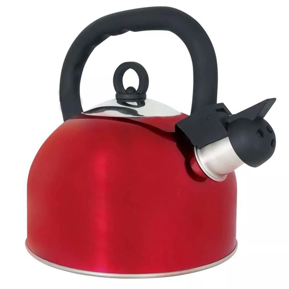 Chaleira Inox Mattina 2.5 Litros Vermelha - 7706 - Mor Chaleira Inox Mattina 2,5 L Vermelha Mor 7706 . - 1