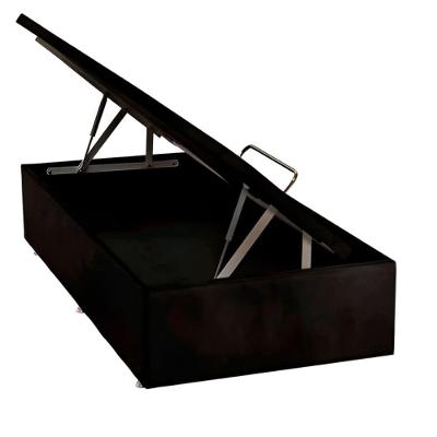 Base Baú Phy Camurça Preto Solteiro 88x188x39cm - 1051612176 - Ortobom