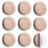 Protetor De Feltro Redondo Com Adesivo R 3cm Com 9 Peças 30 X 30 Mm - Pr2133 - Pinceis Atlas - 1