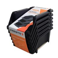 Kit Com 6 Gavetas Empilháveis N°3 Preta - 42017 - Presto - 2