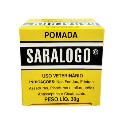 Pomada De Cicatrização Para Prevenção E Tratamento De Assaduras Para Cães E Gatos Saralogo 30g