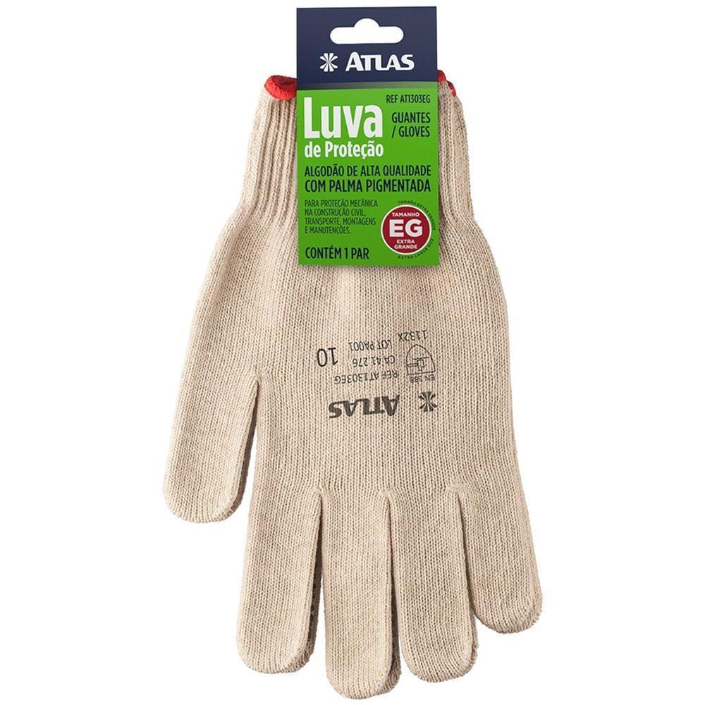 Luva De Algodão Pigmentada Grande - At1303g - Pincéis Atlas - 2
