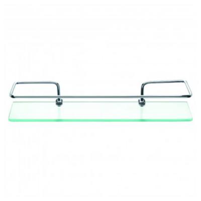 Prateleira De Vidro Com Haste De Metal 6mm 30x10cm - Pr3032-1 - Pincéis Atlas