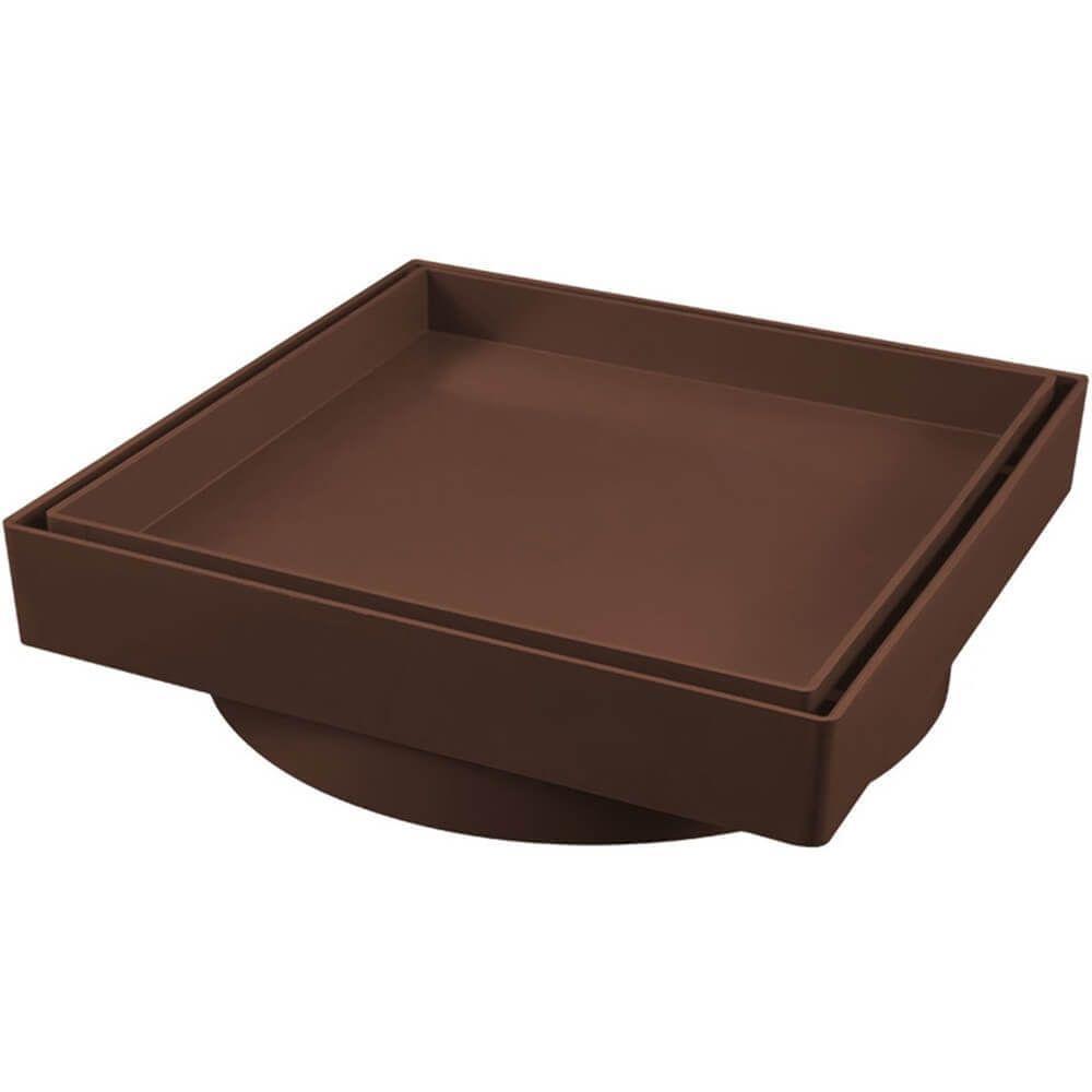 Ralo Invisível 15x15cm Marrom - 1618 - Estrela - 1