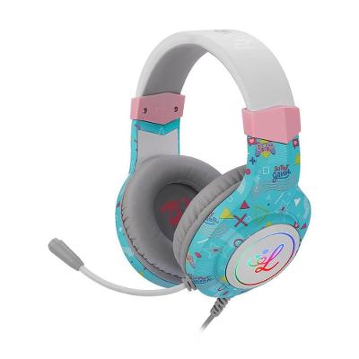 Headset Gamer Luluca Redragon L260 Rgb Verde-água
