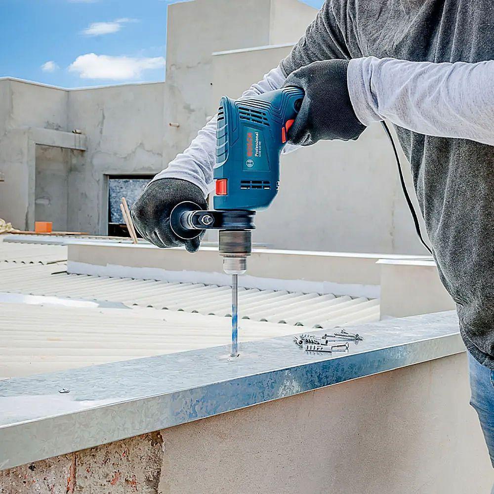 Furadeira De Impacto Gsb 550 Re Com 14 Acessórios De 550 Watts 110 Volts - 06011b60d4000 - Bosch - 7