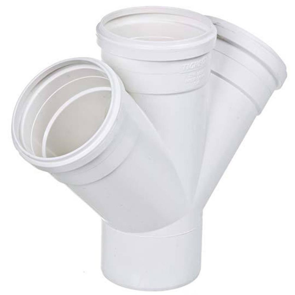 Junção Dupla Esgoto 75mm - 26288231 - Tigre Juncao Dupla Esgoto 075x075x075mm Tigre 26288231 - 1