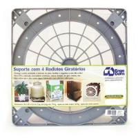 Suporte Com 4 Rodizios Prata - 129 - Engedom Suporte C-4 Rodizios Prata 129 Engedom - 1
