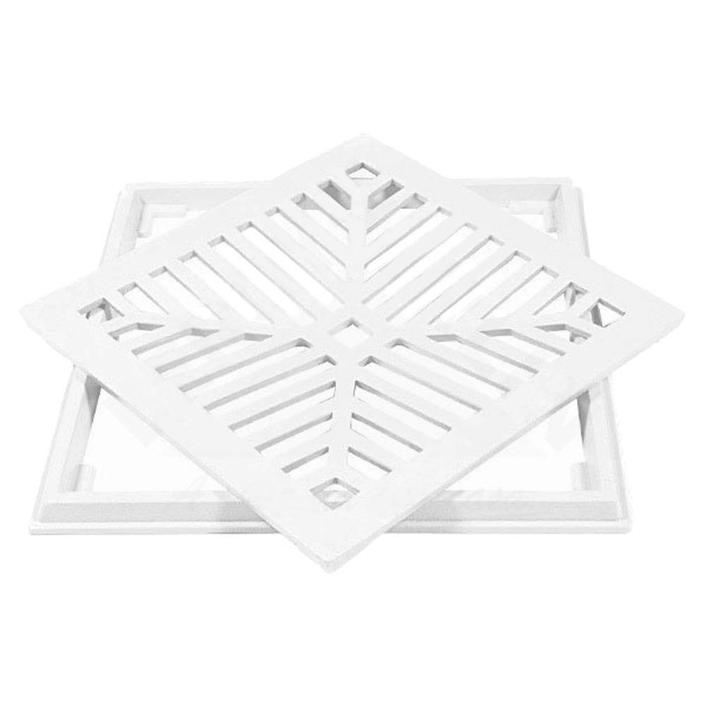 Conjunto Grelha De Aluminio 20x20 Branca - Cj20x20br - Lgmais Cj Grelha De Aluminio 20x20 Branca Lgmais - 1