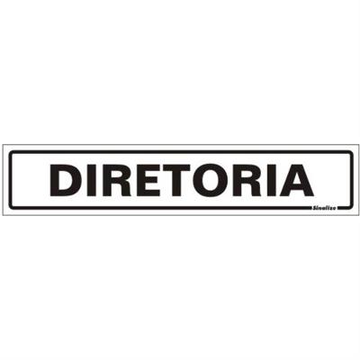 Placa De Poliestireno Auto-adesiva 5x25cm Diretoria - 200 Ab - Sinalize Placa Ps 5x25 Diretoria 200 Ab Sinalize 200ab