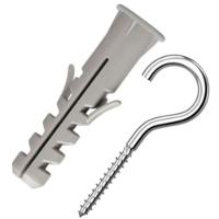 Gancho Com Bucha Nylon Nº 8 Com 5 Peças - 457 - Sforplast - 1