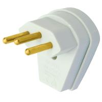 Plugue 2p+t Padrão 90º 10a Cinza - 1481 - Fame Plugue 2p+t Cinza 90 Padrao 10a Ref.1481 1481. - 1