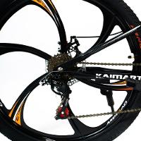 Bicicleta Aro 26 Amarela Freio Disco Bike Dobrável Easyfold 21 Marchas Roda Magnésio Wct Fitness - 9