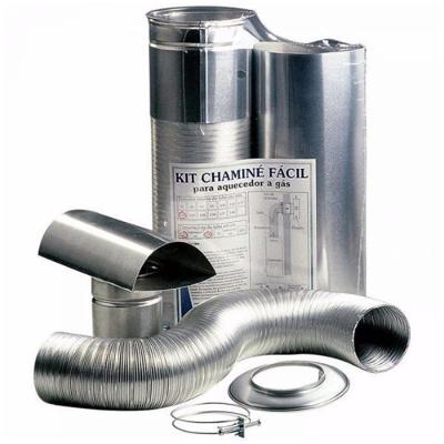 Kit Chaminé Facil D.100x1,5mt - 03006000001 - Westaflex Kit Chamine Facil D100x1,5mt Westaflex 03006000001