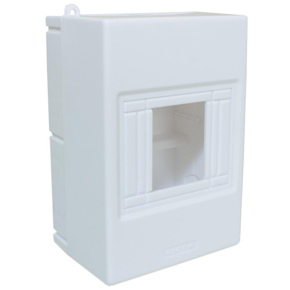 Quadro De Distribuição De Sobrepor 4 Din - Ssct4 - Steck Quadro Sobrepor 4 Disj Din Ip4 Steck Ssct4 - 1