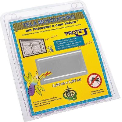 Tela Mosquiteiro Cinza Com Velcro 1,25 X 1,25 Metros - 401-prot.p - Victoria Reggia