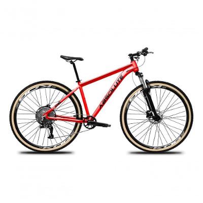 Bicicleta Aro 29 Absolute Nero 5 Aluminio 12v Garfo C/trava K7 Freios Hidráulicos Kit 1x12 Pneu C/faixa -vermelho Tam.21