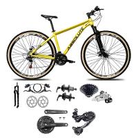 Bicicleta Aro 29 Absolute Nero 5 Câmbios Shimano Deore/altus 27v Freio A Oléo Garfo C/trava Pneu C/faixa -amarelo Tam.17 - 1