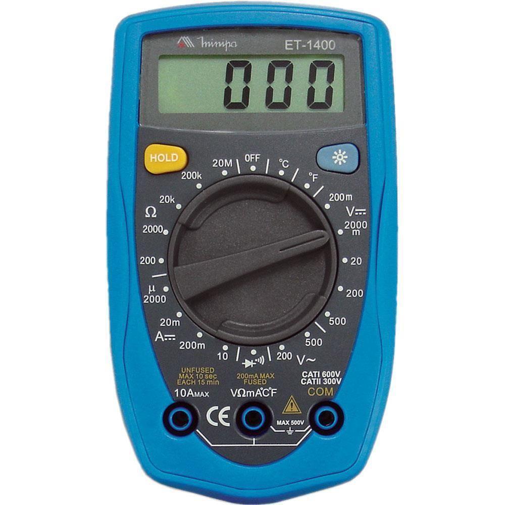 Multímetro Digital - Et1400 - Minipa Multimetro Digital Et-1400 Minipa - 1