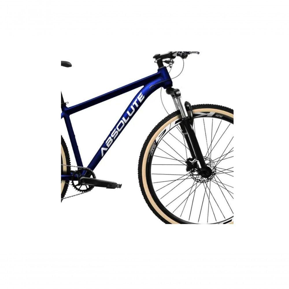 Bicicleta Aro 29 Absolute Nero 5 Aluminio 12v Garfo C/trava K7 Freios Hidráulicos Kit 1x12 Pneu C/faixa - Azul Tam.19 - 2