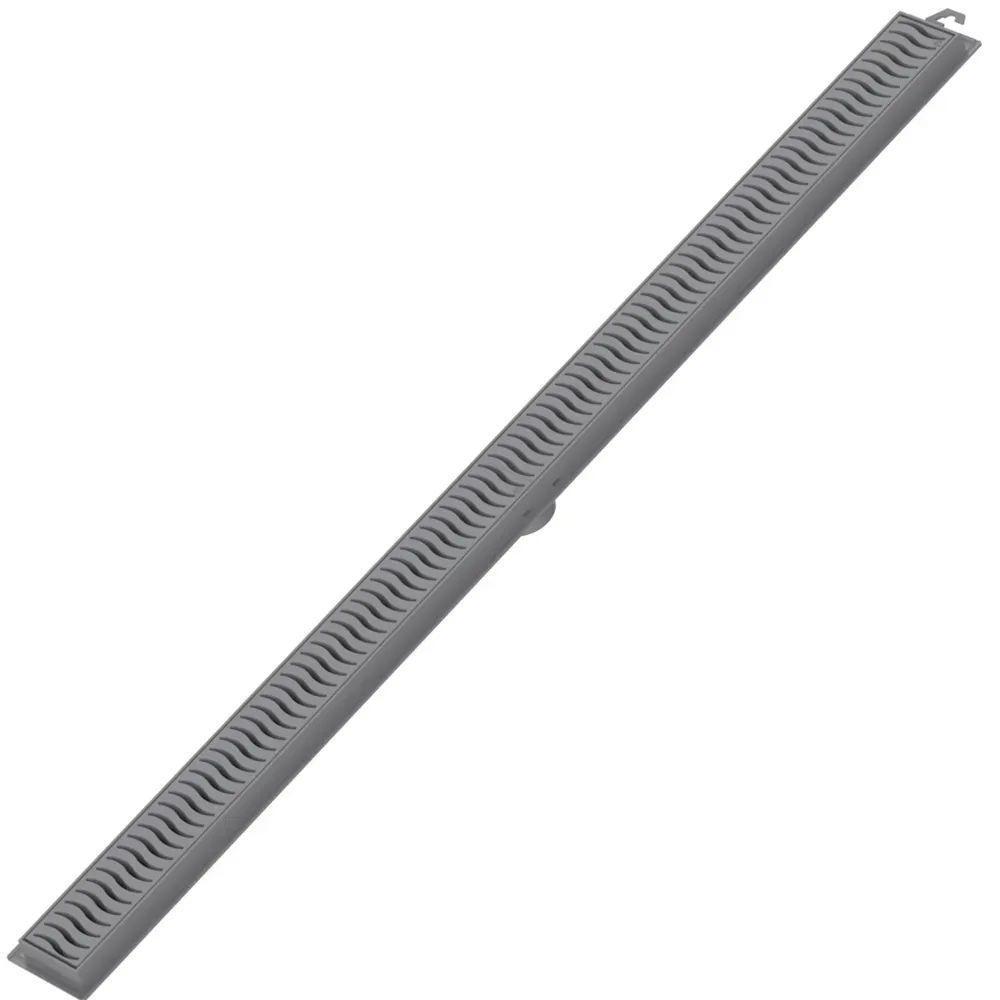 Ralo Linear Flat 50cm Grelha Cinza - 100018905 - Tigre - 1