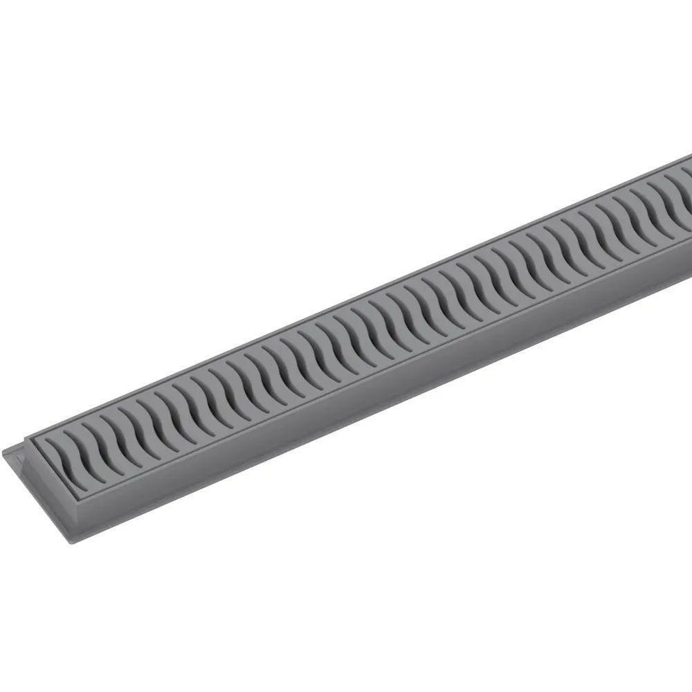 Ralo Linear Flat 50cm Grelha Cinza - 100018905 - Tigre - 2