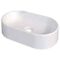 Cuba De Apoio Para Banheiro Em Mármore Sintético Nimbus Branco - Cozimax Cuba Sintetica Nimbus Branca - 1